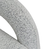 Barta Armchair - Charcoal White Boucle Armchair Casa-Core   