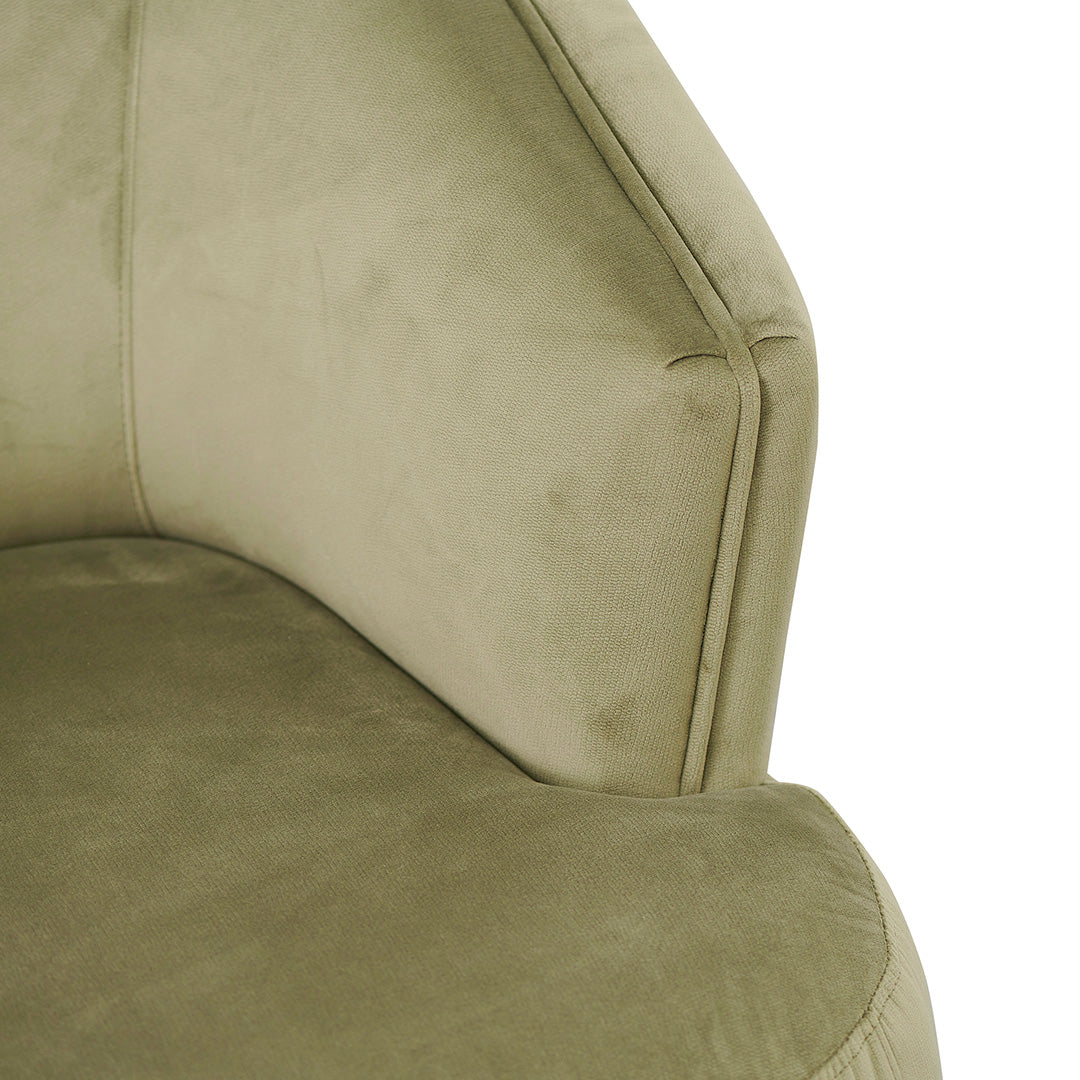 Brooke Fabric Armchair - Elegant Sage Armchair Forever-Core