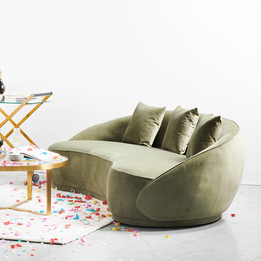 Jake 4 Seater Fabric Sofa - Elegant Sage Sofa Forever-Core