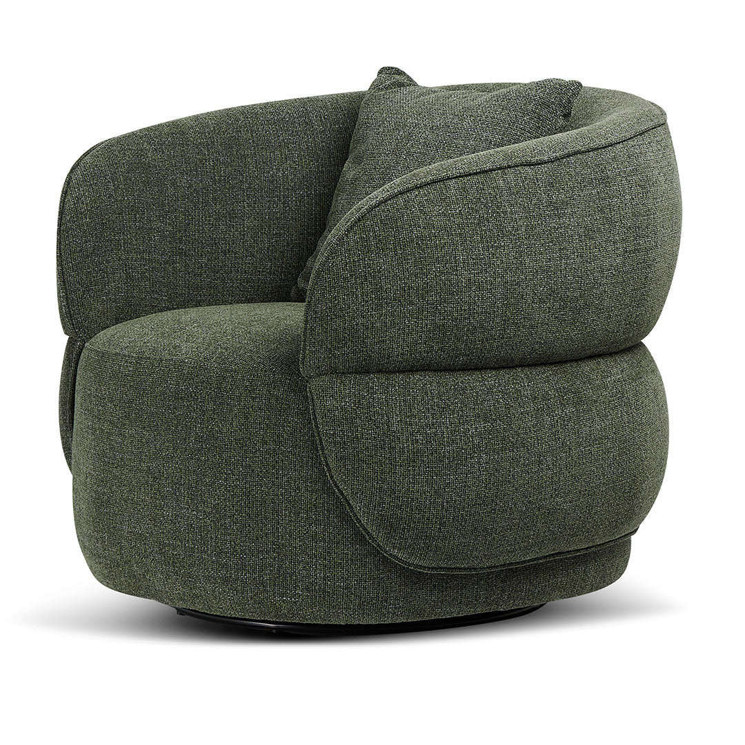 Ex Display - Arima Swivel Armchair - Moss Green Armchair Casa-Core