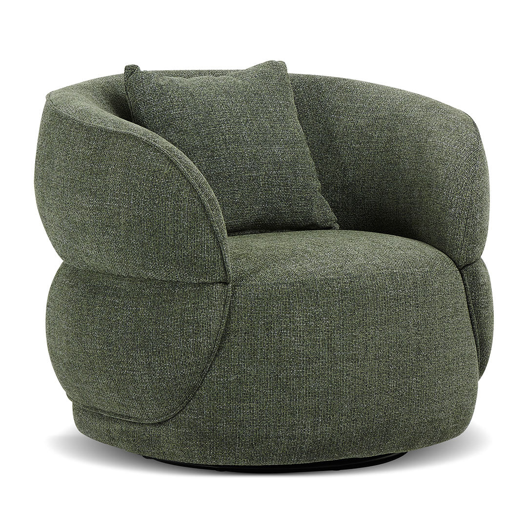 Ex Display - Arima Swivel Armchair - Moss Green Armchair Casa-Core