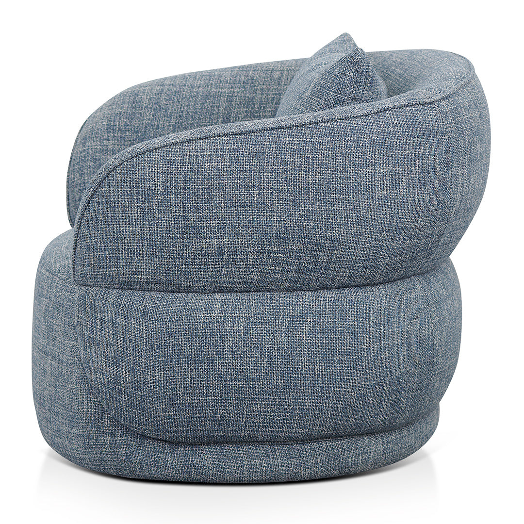 Arima Swivel Armchair - Moss Blue Armchair Casa-Core
