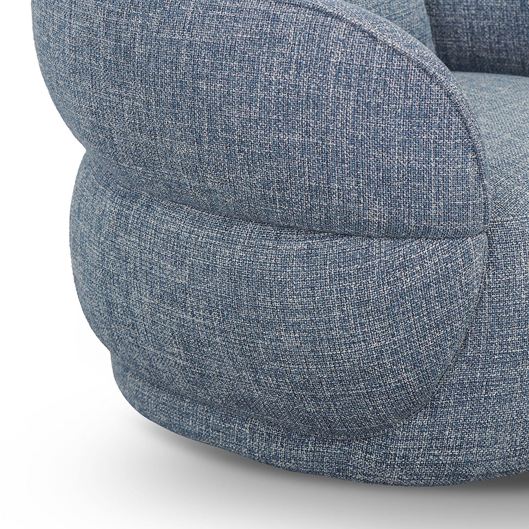 Arima Swivel Armchair - Moss Blue Armchair Casa-Core
