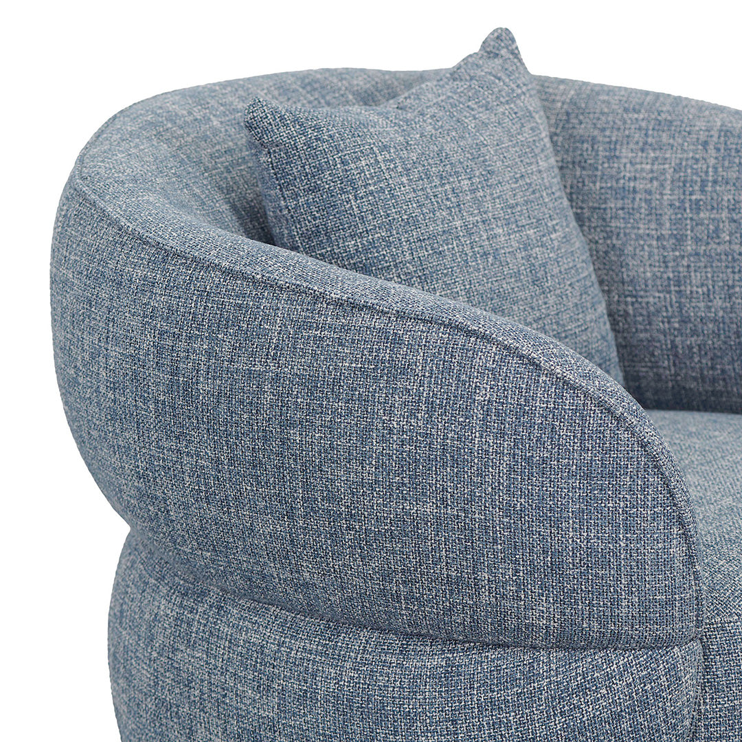 Arima Swivel Armchair - Moss Blue Armchair Casa-Core
