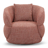 Ex Display - Arima Swivel Armchair - Moss Rust Orange Armchair Casa-Core