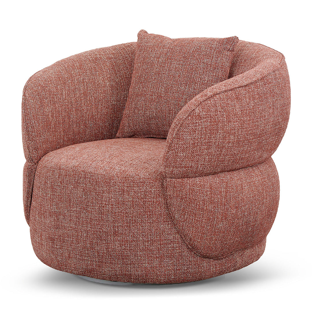 Ex Display - Arima Swivel Armchair - Moss Rust Orange Armchair Casa-Core