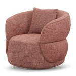 Ex Display - Arima Swivel Armchair - Moss Rust Orange Armchair Casa-Core