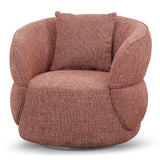 Ex Display - Arima Swivel Armchair - Moss Rust Orange Armchair Casa-Core