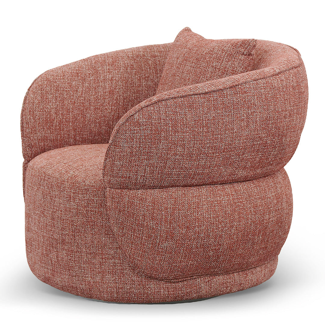 Ex Display - Arima Swivel Armchair - Moss Rust Orange Armchair Casa-Core