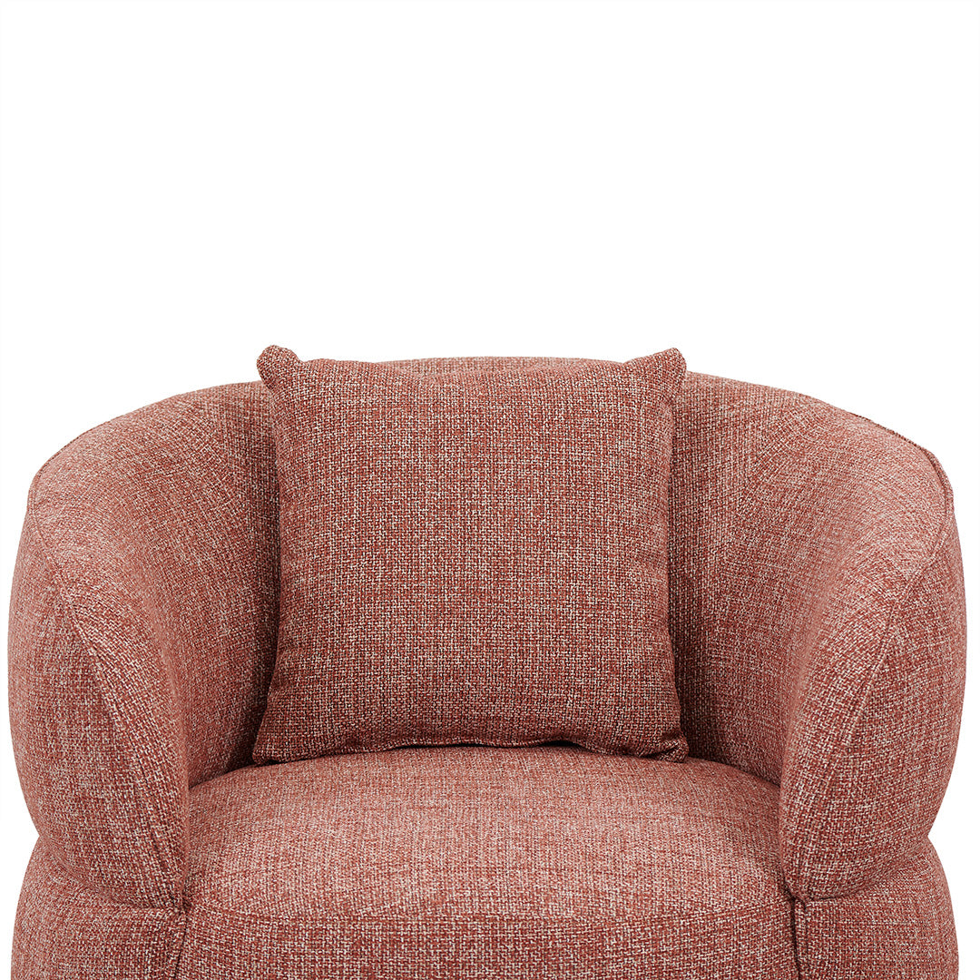 Ex Display - Arima Swivel Armchair - Moss Rust Orange Armchair Casa-Core