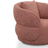 Ex Display - Arima Swivel Armchair - Moss Rust Orange Armchair Casa-Core