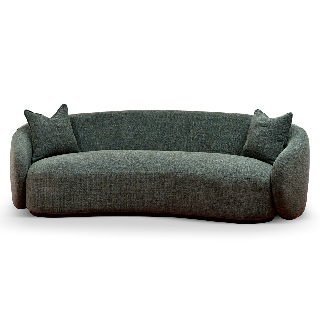 Trevor 3 Seater Fabric Sofa - Moss Green Sofa Casa-Core   