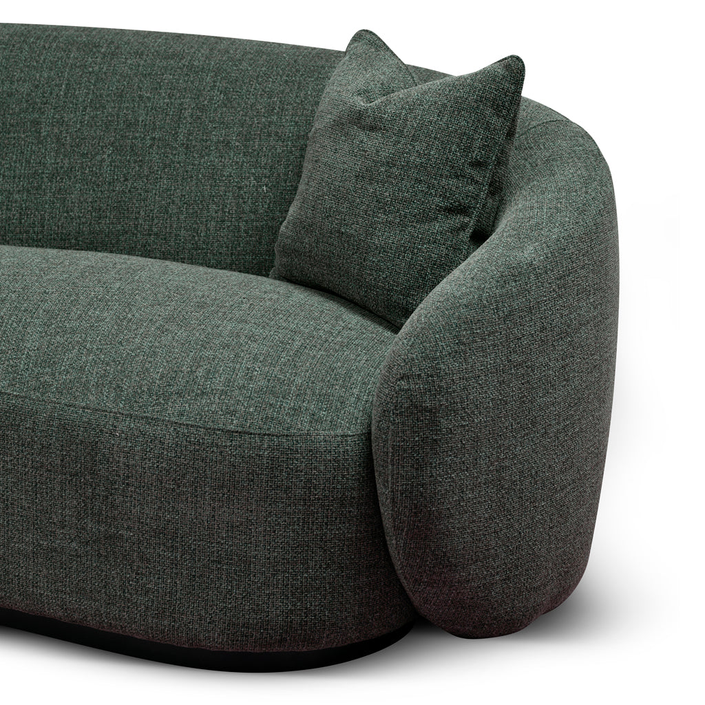 Trevor 3 Seater Fabric Sofa - Moss Green Sofa Casa-Core   