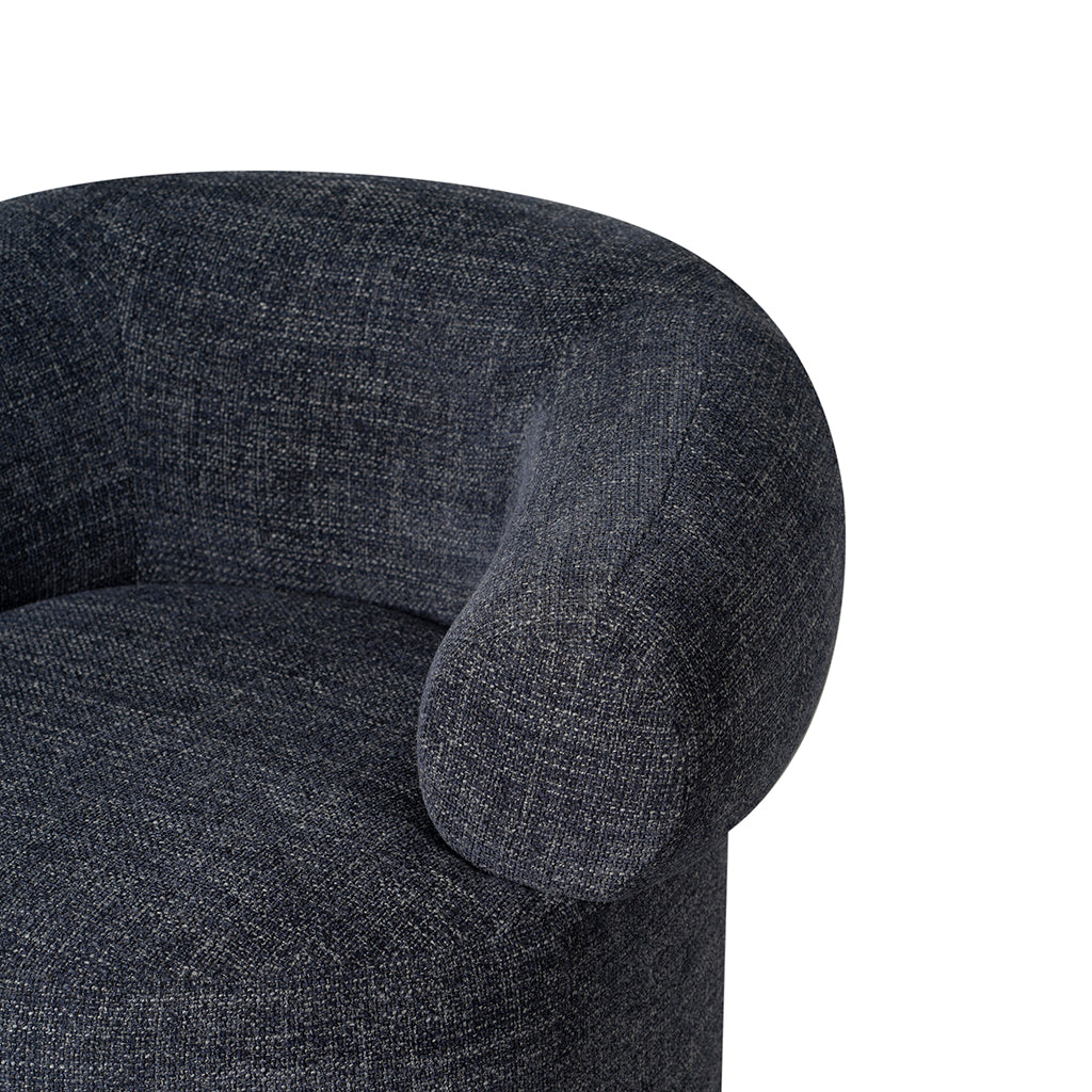 Caradoc Fabric Armchair - Moss Navy Armchair Casa-Core