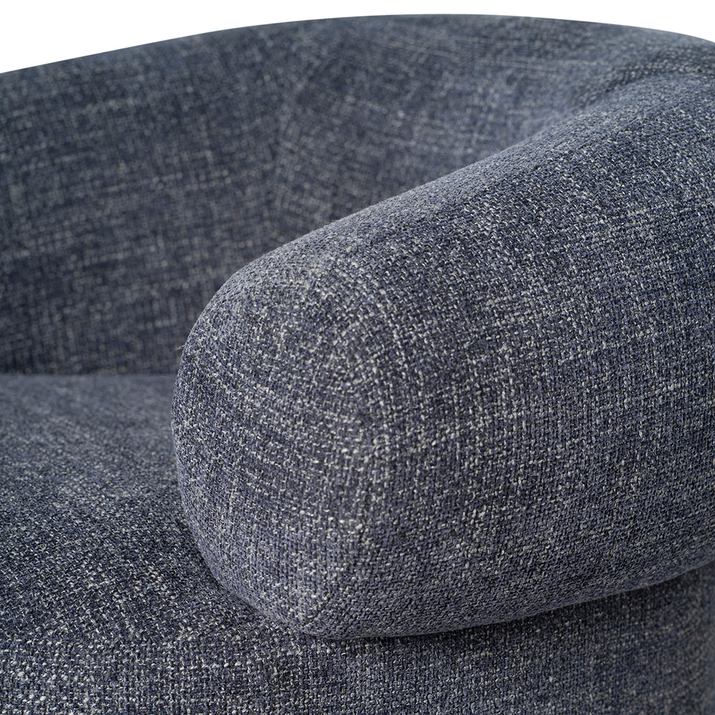 Caradoc Fabric Armchair - Moss Navy Armchair Casa-Core