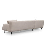 Jasleen 3 Seater Left Chaise Sofa - Sterling Sand Chaise Lounge Casa-Core   