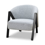 Freddie Fabric Armchair - Light Grey Fleck Armchair Iggy-Core   
