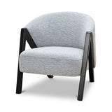Freddie Fabric Armchair - Light Grey Fleck Armchair Iggy-Core   