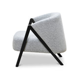 Freddie Fabric Armchair - Light Grey Fleck Armchair Iggy-Core   