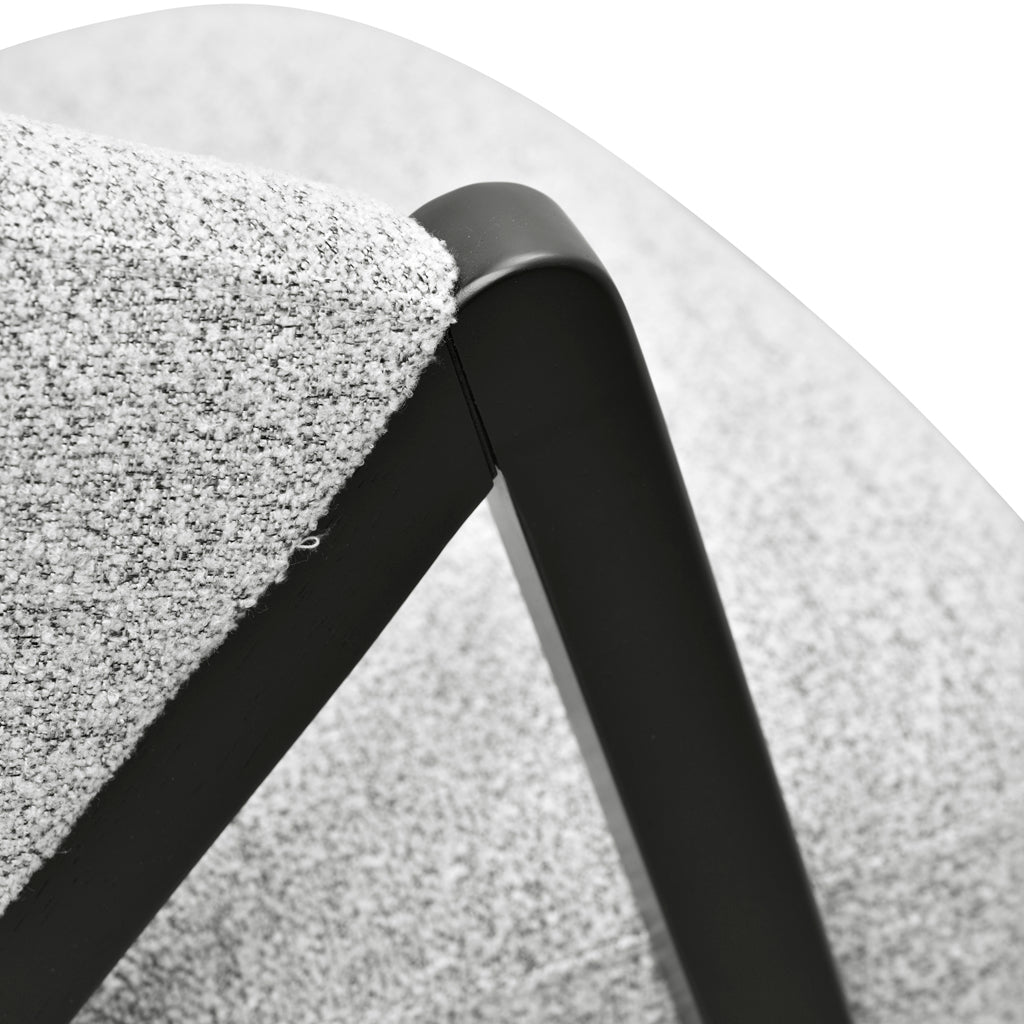 Freddie Fabric Armchair - Light Grey Fleck Armchair Iggy-Core   