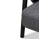 Ex Display - Freddie Fabric Armchair - Dark Grey Fleck Armchair Iggy-Core
