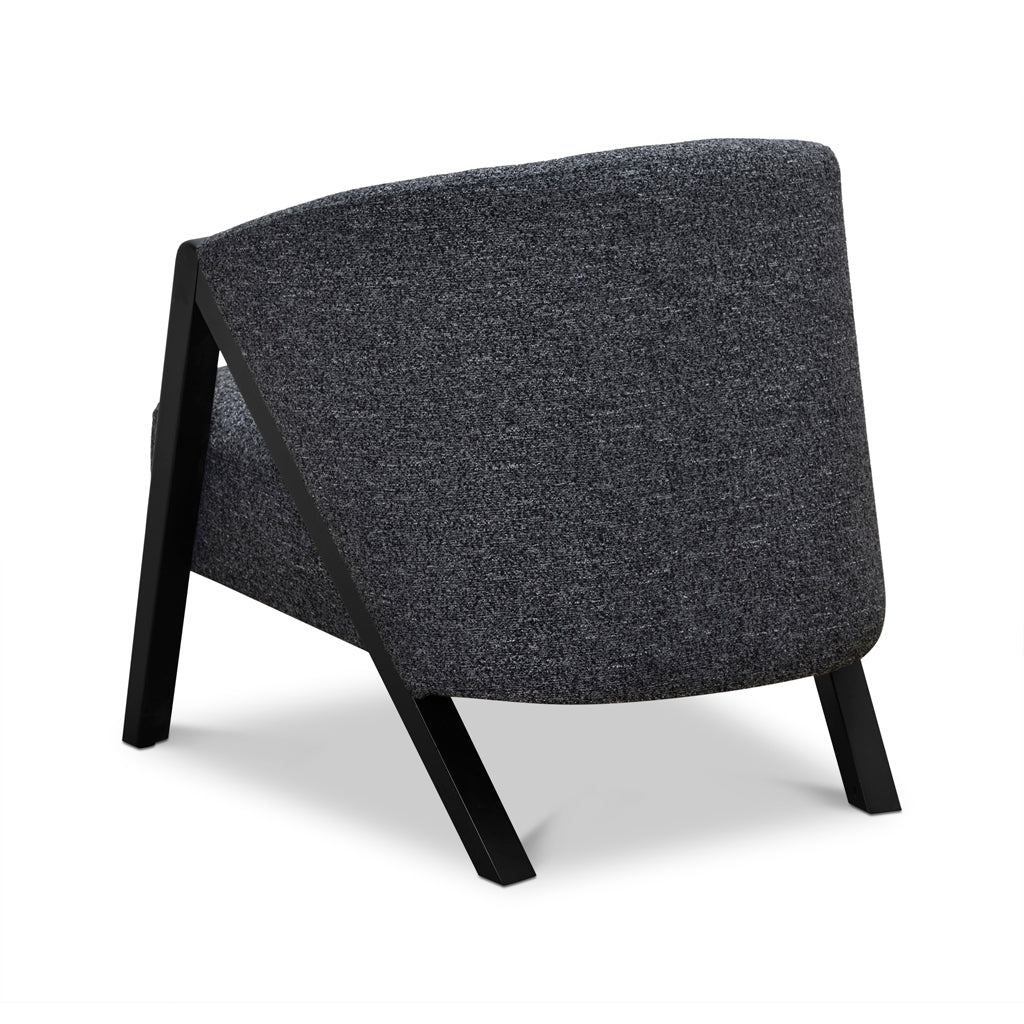 Ex Display - Freddie Fabric Armchair - Dark Grey Fleck Armchair Iggy-Core