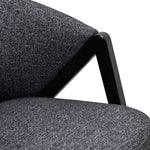 Ex Display - Freddie Fabric Armchair - Dark Grey Fleck Armchair Iggy-Core