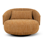 Janis Swivel Armchair - Ginger Brown Armchair K Sofa-Core