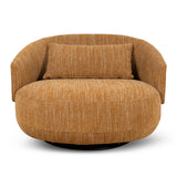 Janis Swivel Armchair - Ginger Brown Armchair K Sofa-Core