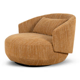 Janis Swivel Armchair - Ginger Brown Armchair K Sofa-Core