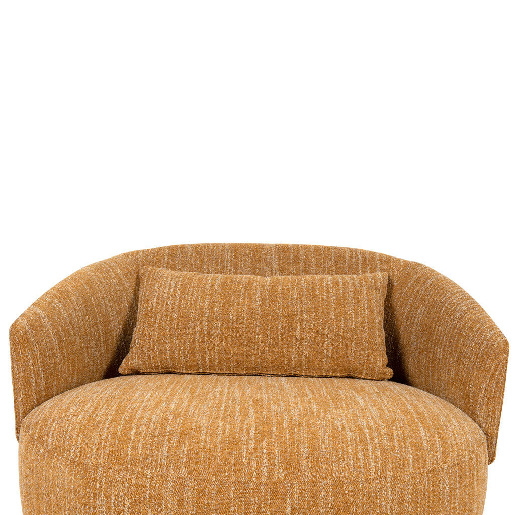 Janis Swivel Armchair - Ginger Brown Armchair K Sofa-Core
