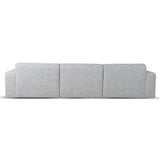 Manuela 4 Seater Fabric Sofa - Fog Grey Sofa K Sofa-Core   