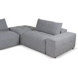 Ex Display - Oliver Modular Chaise Fabric Sofa - Glacier Grey Sofa K Sofa-Core