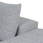 Ex Display - Oliver Modular Chaise Fabric Sofa - Glacier Grey Sofa K Sofa-Core