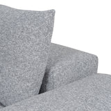 Ex Display - Oliver Modular Chaise Fabric Sofa - Glacier Grey Sofa K Sofa-Core