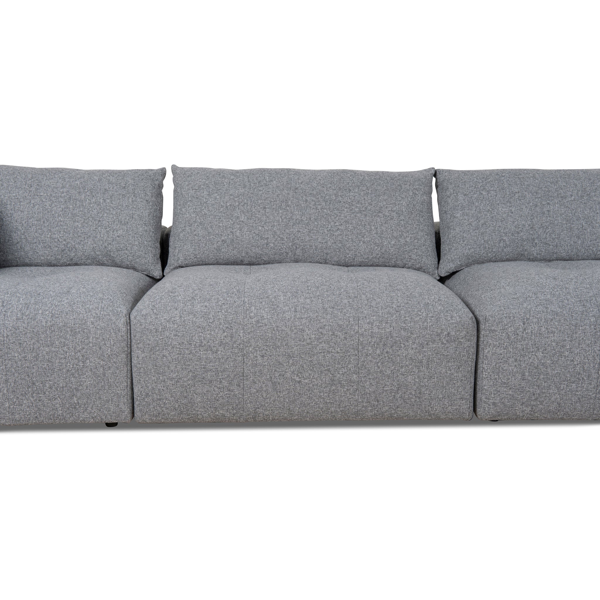 Ex Display - Oliver Modular Chaise Fabric Sofa - Glacier Grey Sofa K Sofa-Core