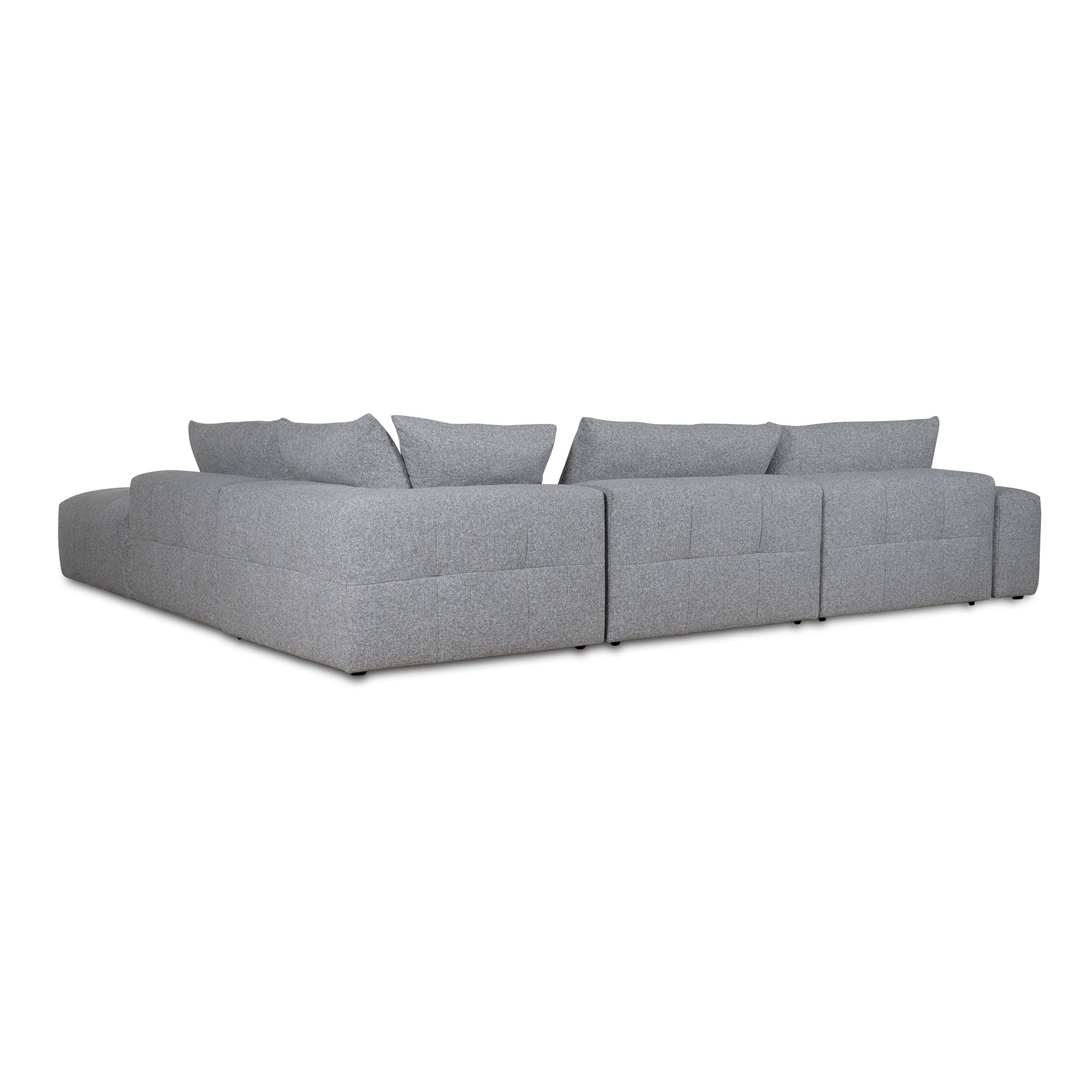 Ex Display - Oliver Modular Chaise Fabric Sofa - Glacier Grey Sofa K Sofa-Core