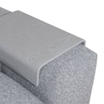 Ex Display - Oliver Modular Chaise Fabric Sofa - Glacier Grey Sofa K Sofa-Core