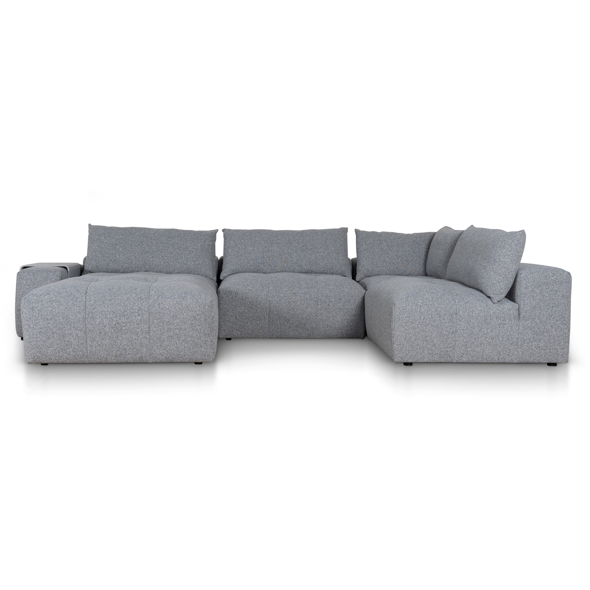 Ex Display - Oliver Modular Chaise Fabric Sofa - Glacier Grey Sofa K Sofa-Core