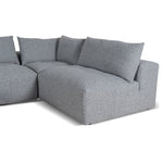 Ex Display - Oliver Modular Chaise Fabric Sofa - Glacier Grey Sofa K Sofa-Core