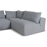 Ex Display - Oliver Modular Chaise Fabric Sofa - Glacier Grey Sofa K Sofa-Core