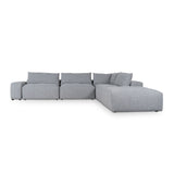 Ex Display - Oliver Modular Chaise Fabric Sofa - Glacier Grey Sofa K Sofa-Core