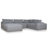 Ex Display - Oliver Modular Chaise Fabric Sofa - Glacier Grey Sofa K Sofa-Core