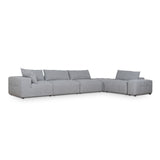 Ex Display - Oliver Modular Chaise Fabric Sofa - Glacier Grey Sofa K Sofa-Core