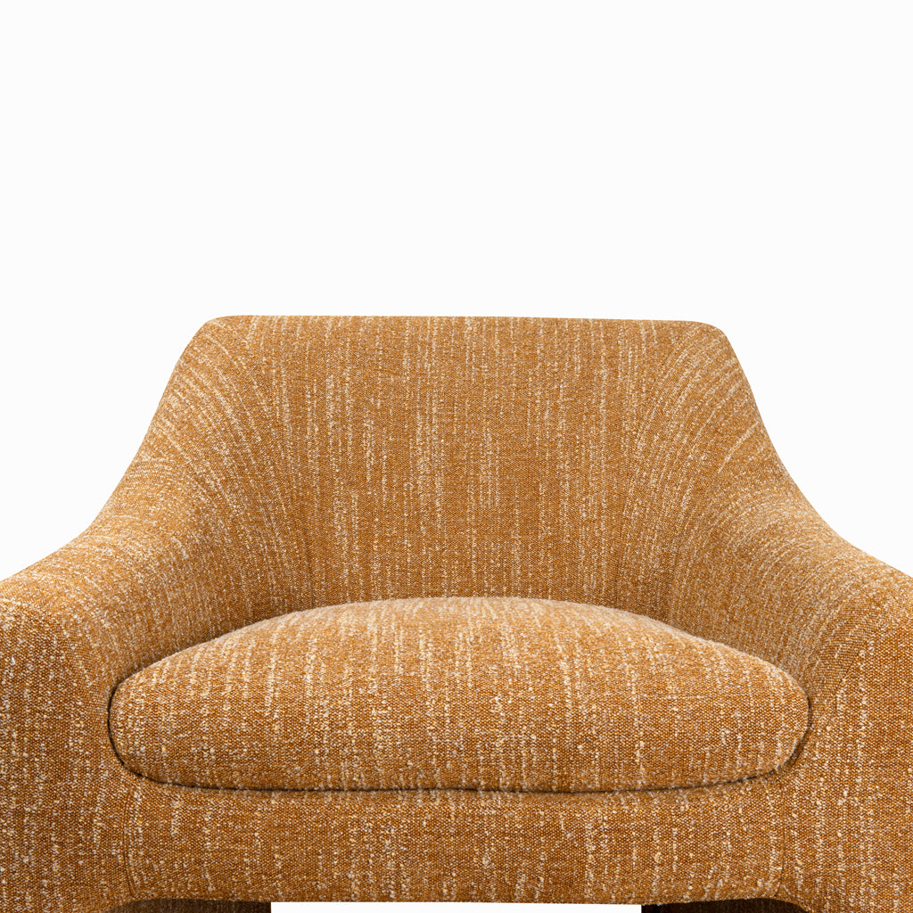 Rubin Fabric Armchair - Ginger Brown Armchair K Sofa-Core   