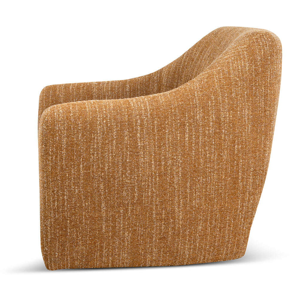 Rubin Fabric Armchair - Ginger Brown Armchair K Sofa-Core   
