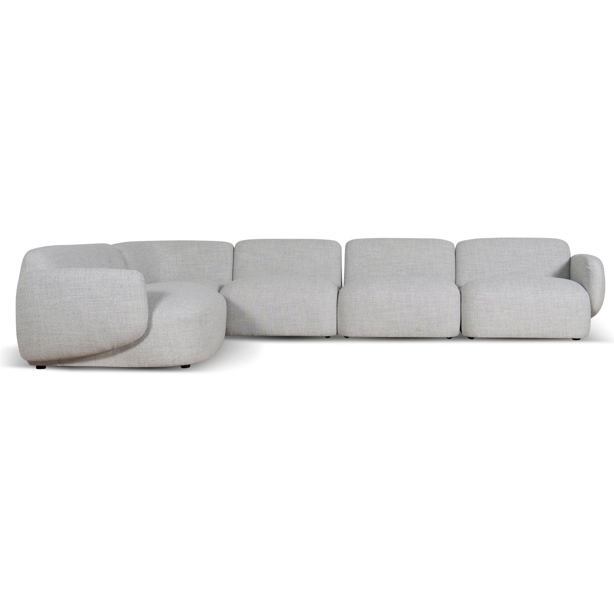 Gosling Left Chaise Modular Sofa - Cloud Grey Chaise Lounge K Sofa-Core   