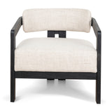 Ex Display - Malene Black Armchair - Linen Armchair Nicki-Core