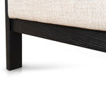 Ex Display - Malene Black Armchair - Linen Armchair Nicki-Core