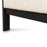 Ex Display - Malene Black Armchair - Linen Armchair Nicki-Core